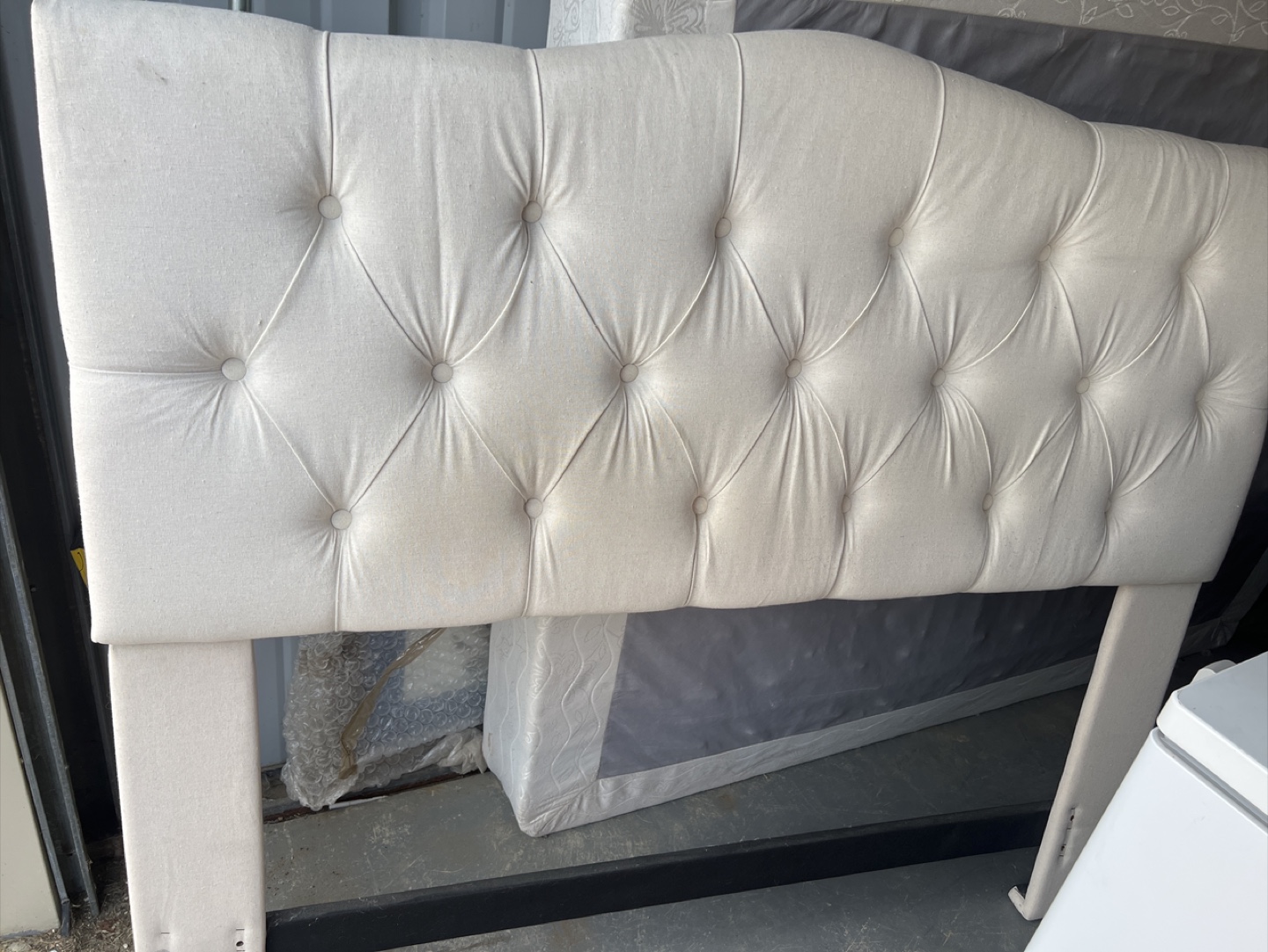 Upholstered Headboard & Bed Frame