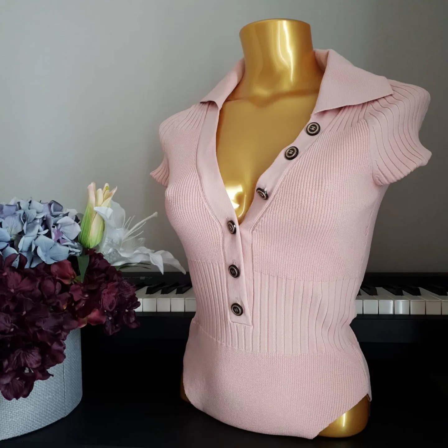 Collared Knit Bodysuit image indicator(5)