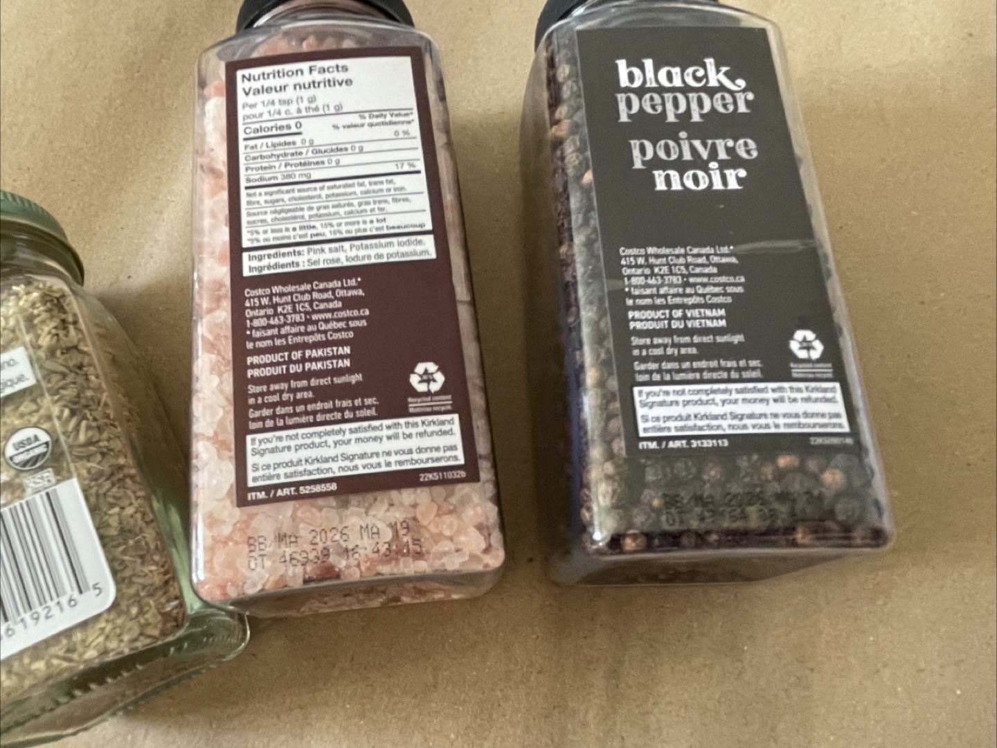 （5 items）Kirkland Black Pepper & Pink Salt Grinders - photo 3
