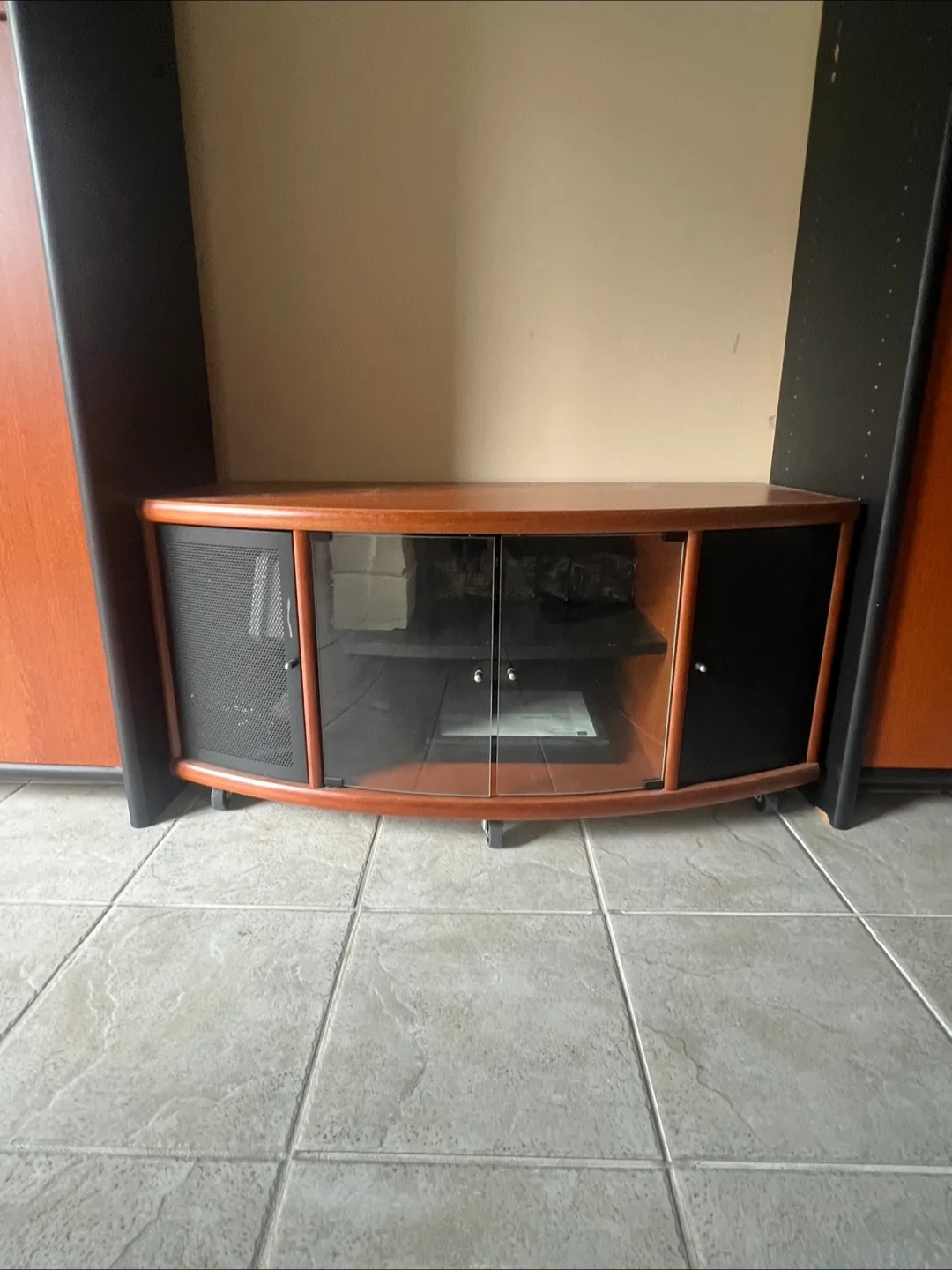 Wooden Cabinet with Glass Doors thumbnail