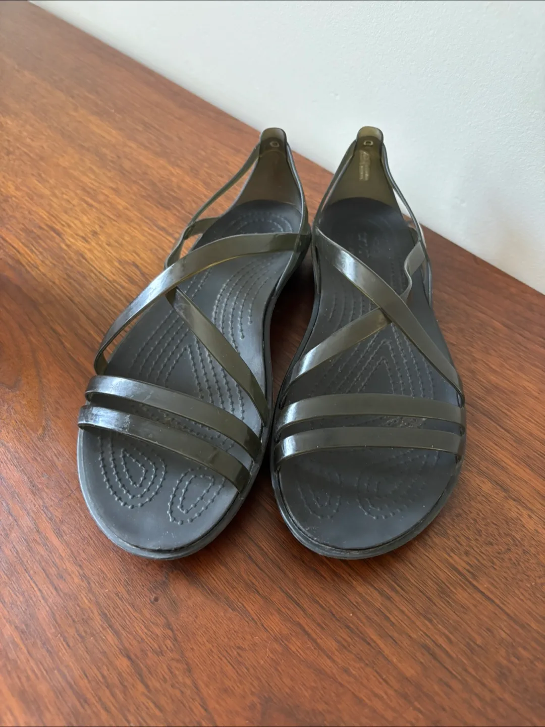 Crocs Black Strappy Sandals image indicator(4)
