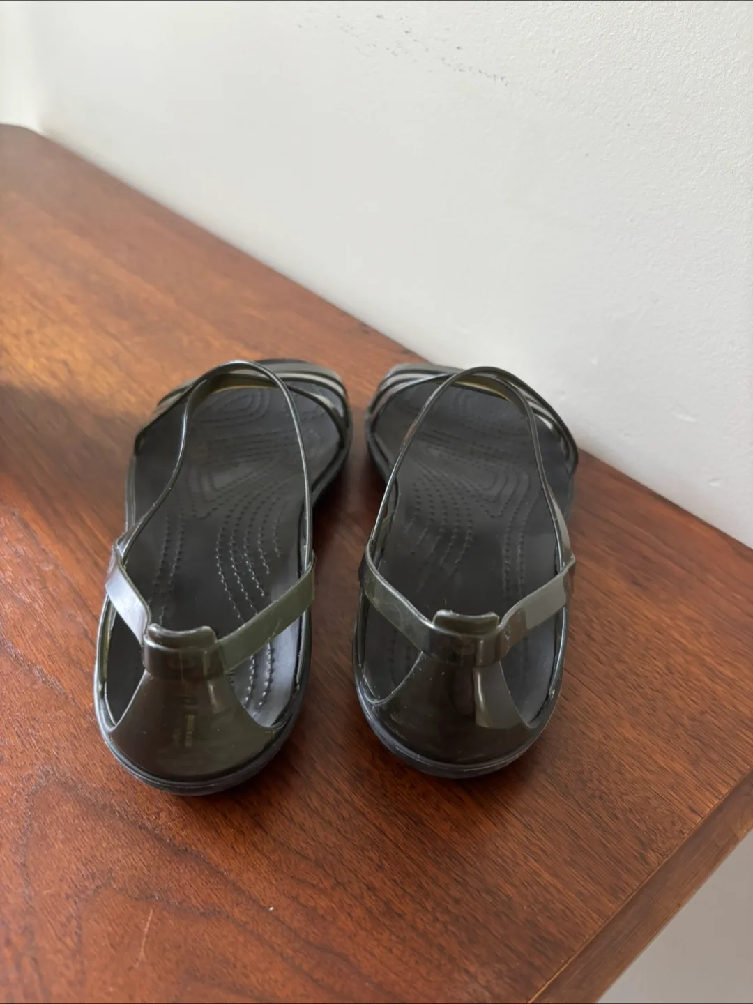 Crocs Black Strappy Sandals image indicator(7)