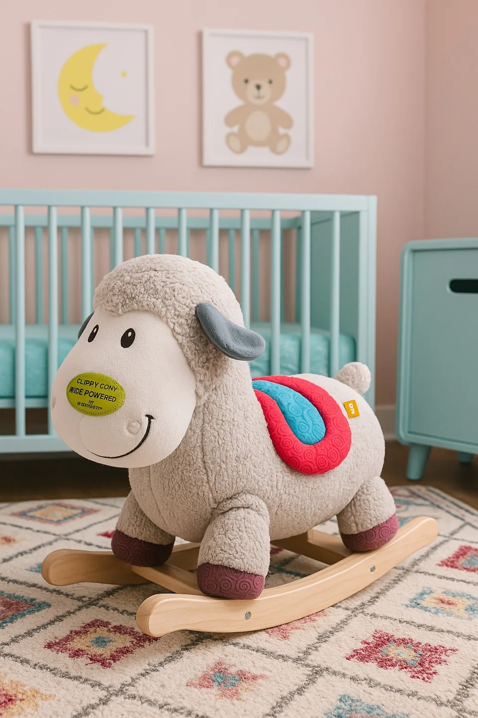 Soft Plush Rocking Sheep – Clippity Clop Ride Powered 🐑 thumbnail