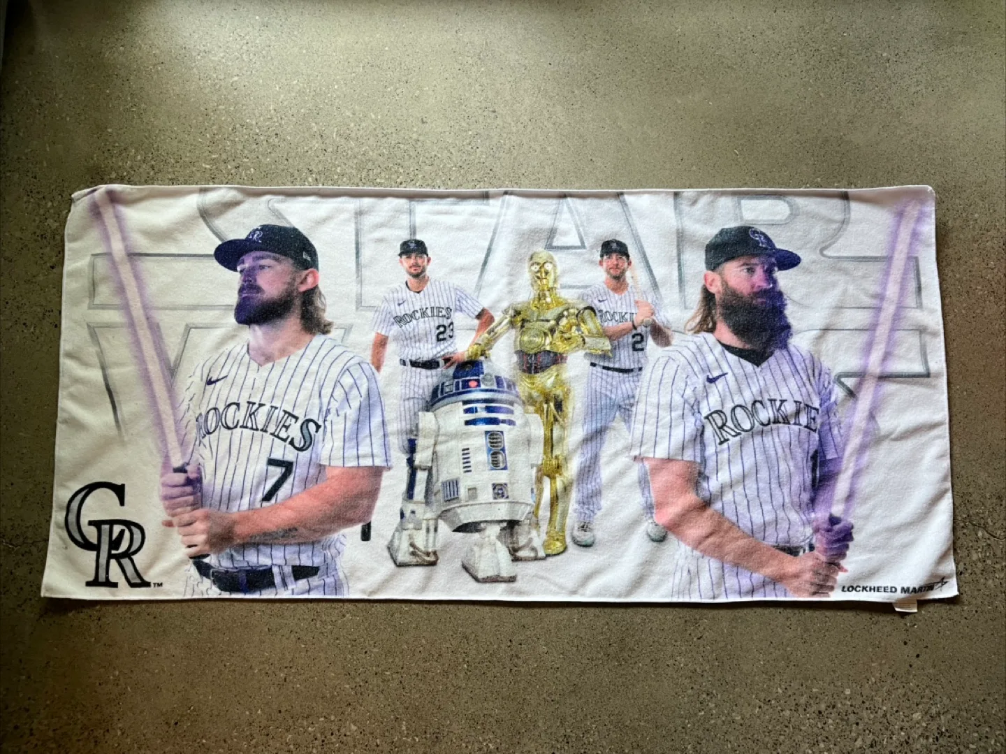 Colorado Rockies Star Wars beach towel thumbnail
