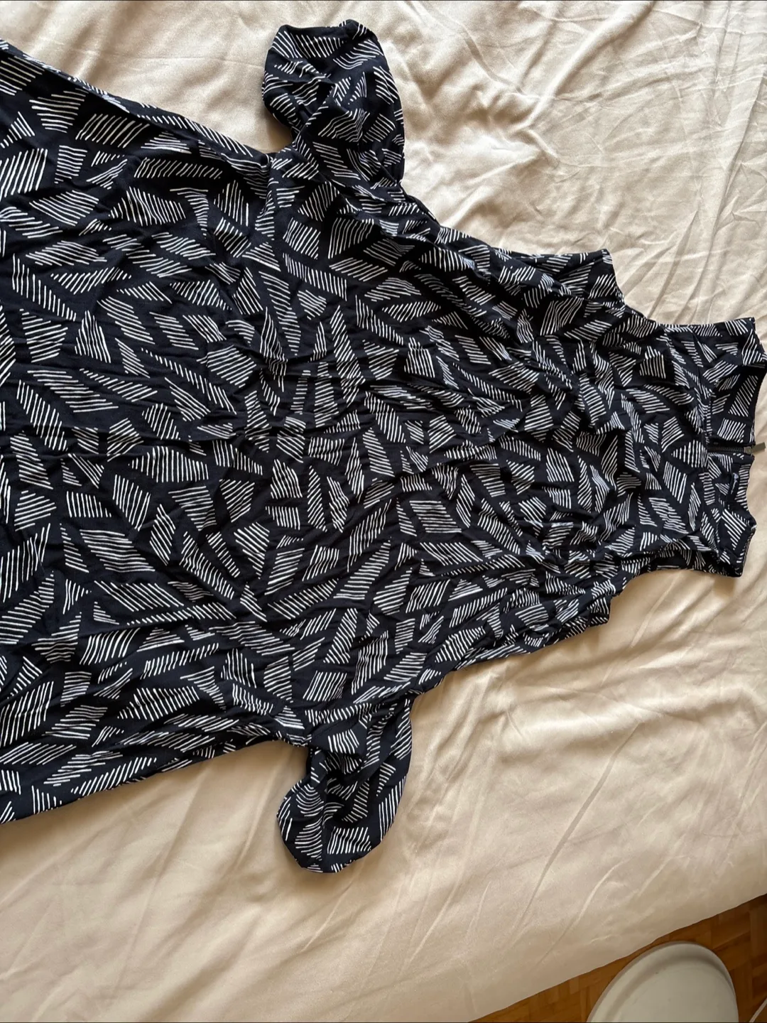 🇨🇦Reitmans Black & White Print Dress - Size S image indicator(3)