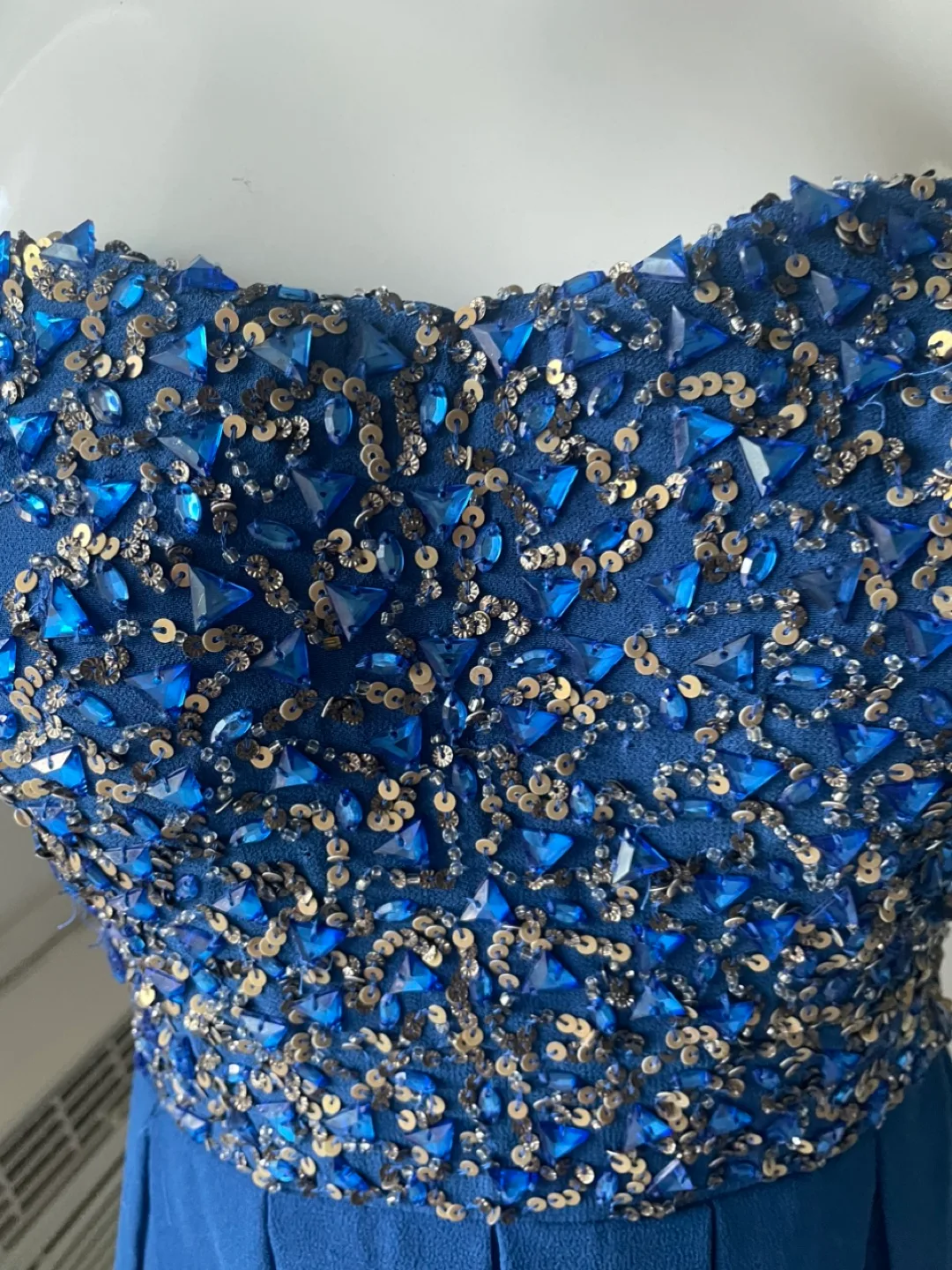 Blue Strapless Dress thumbnail