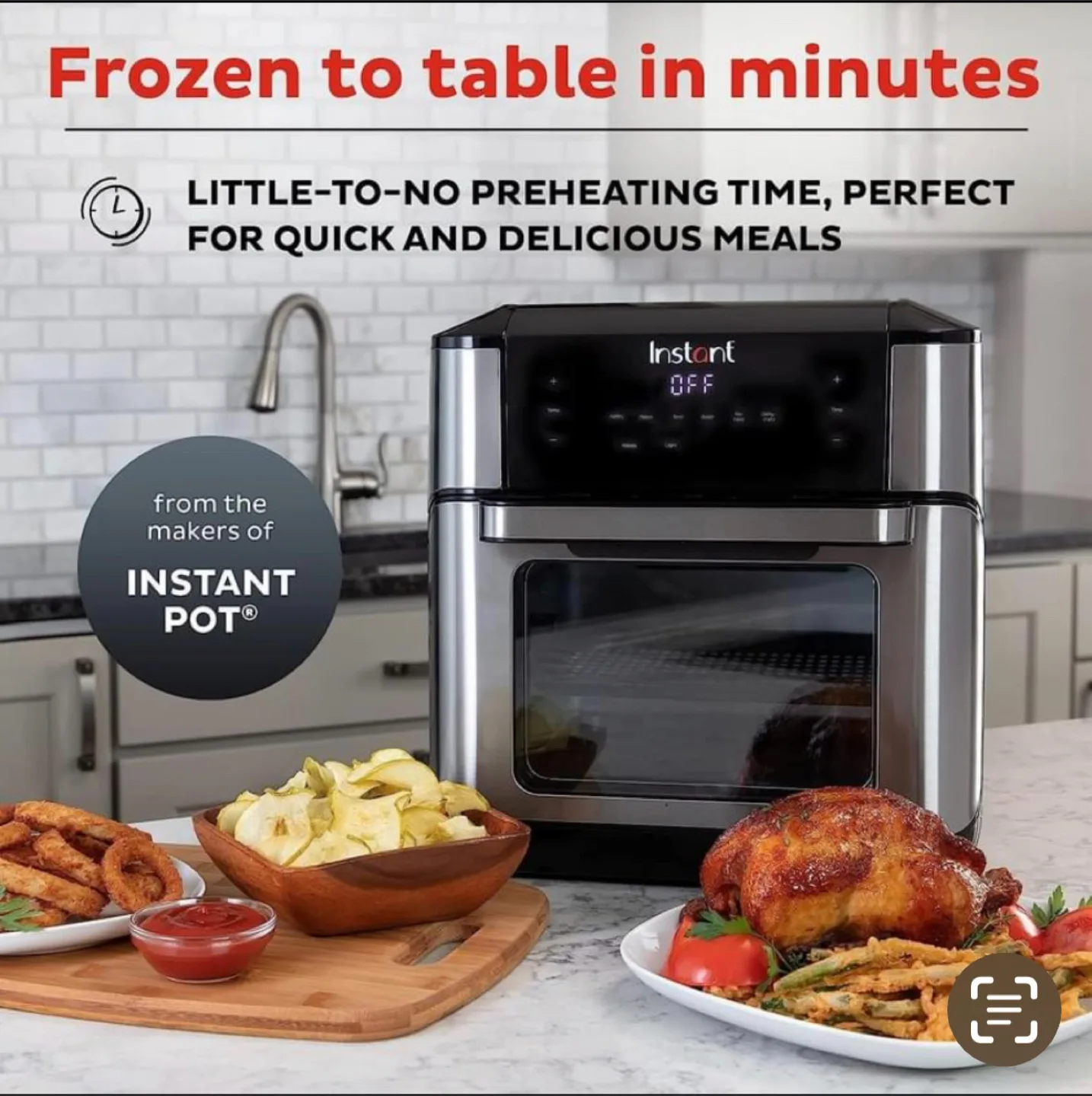 NEW, Instant Vortex Plus Air Fryer Oven 7 in 1, 10 QTS thumbnail