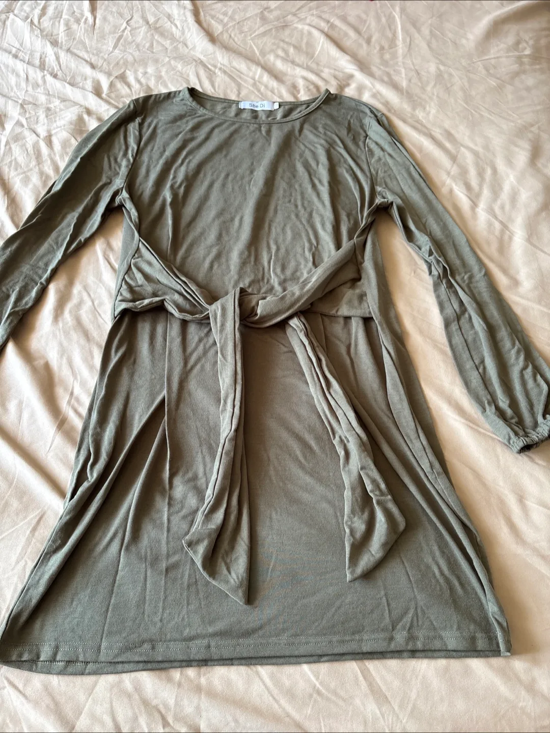 🇨🇦She Di XL Dress - Olive Green thumbnail