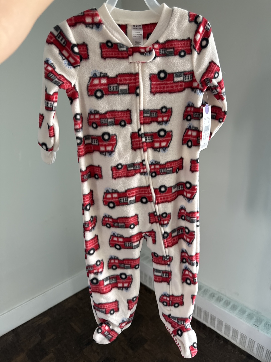 George Baby Firetruck Pajamas - Size 18-24M