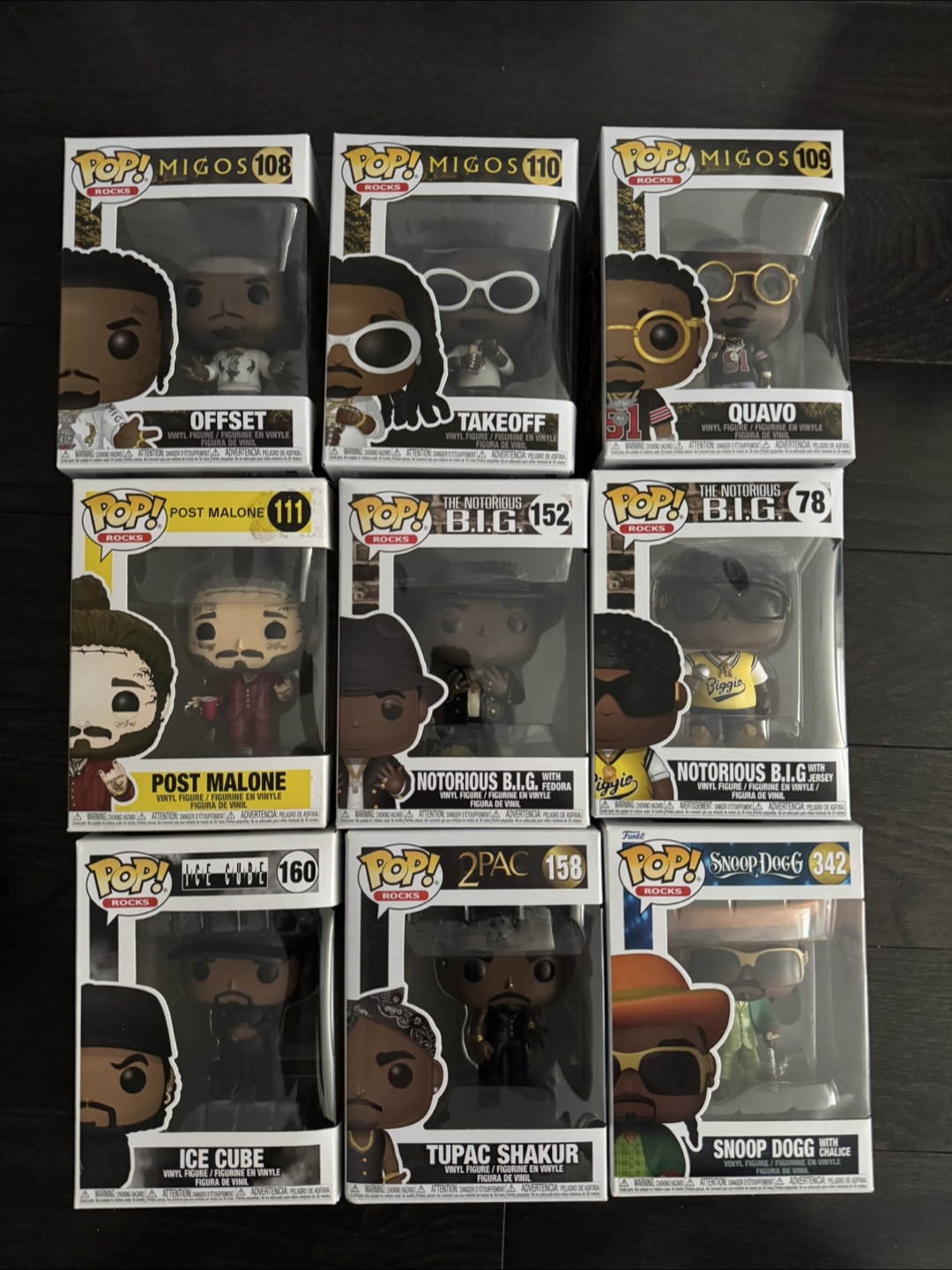 Funko Pop! Rocks: Migos, Notorious B.I.G., 2Pac, Snoop Dogg