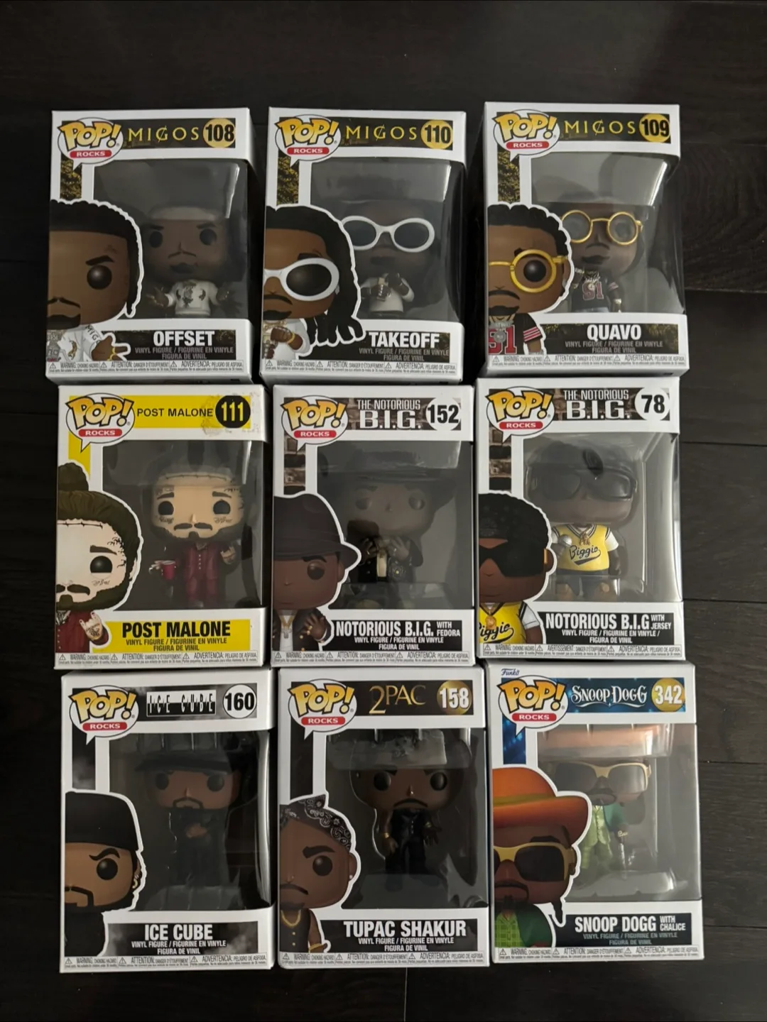 Funko Pop! Rocks: Migos, Notorious B.I.G., 2Pac, Snoop Dogg thumbnail