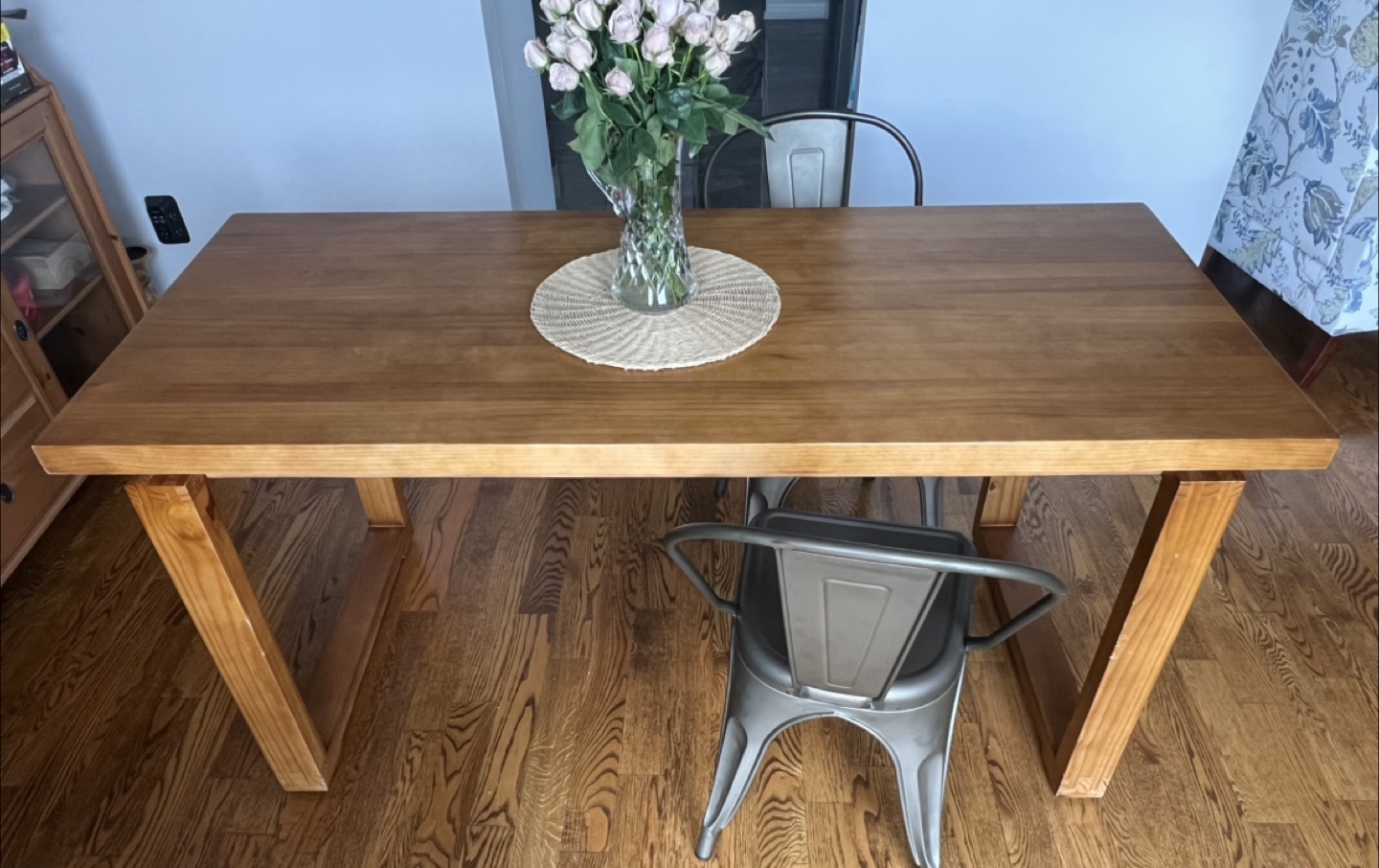 Solid Pine Wood Dining Table