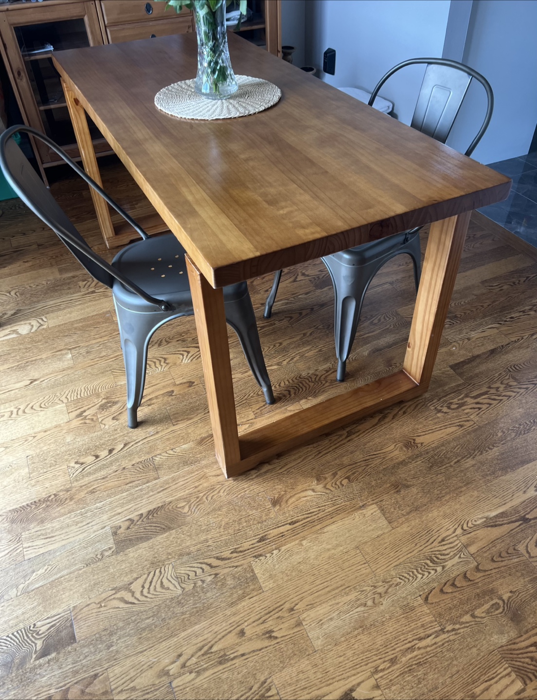 Solid Pine Wood Dining Table - photo 2