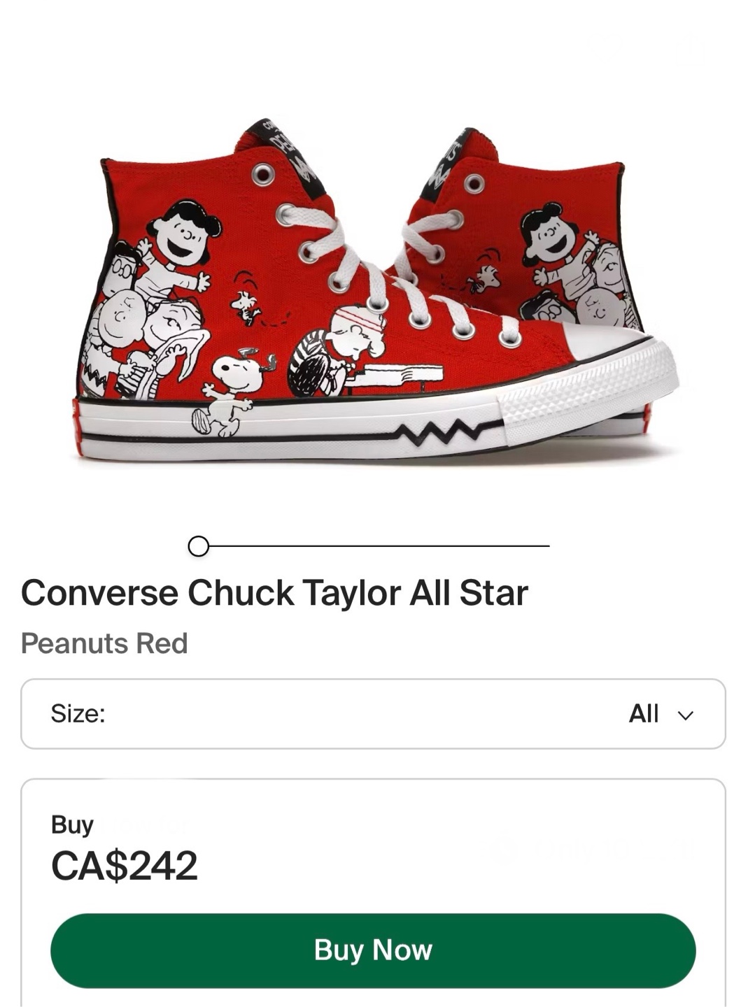 Converse Chuck -Peanuts Edition- unisex W7 M5 - photo 5