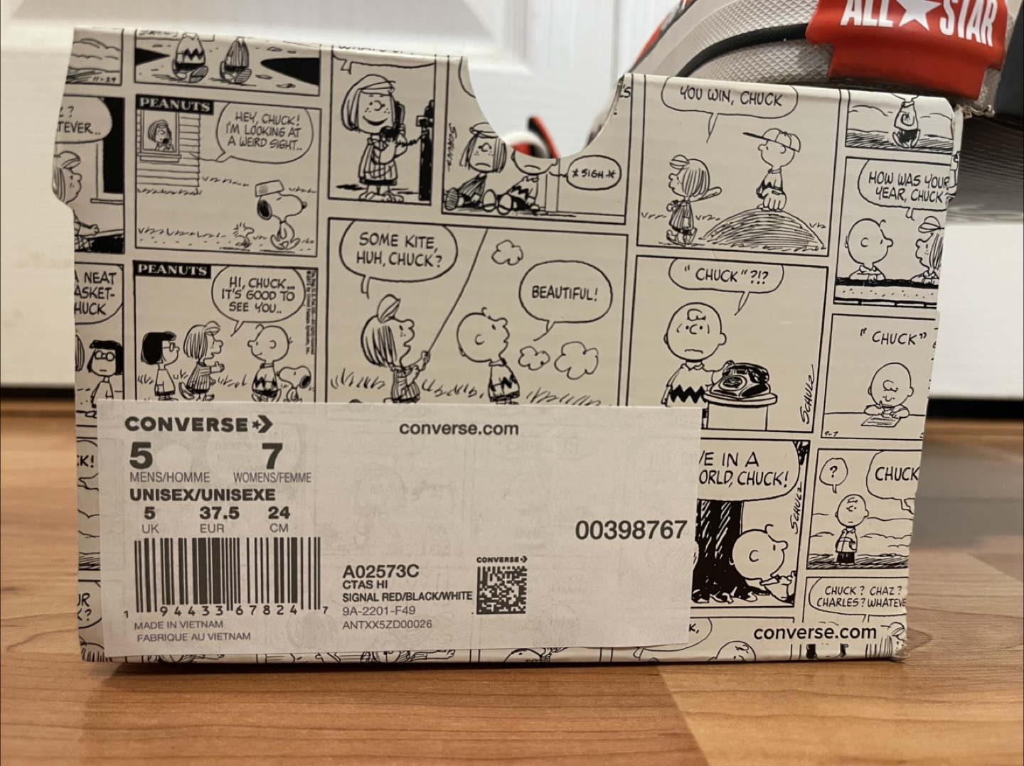 Converse Chuck -Peanuts Edition- unisex W7 M5 - photo 4