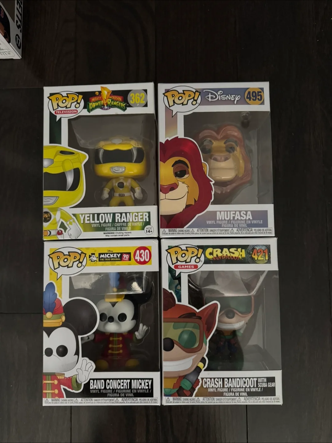 Funko Pop! Figures: Power Rangers, Disney, Crash Bandicoot thumbnail