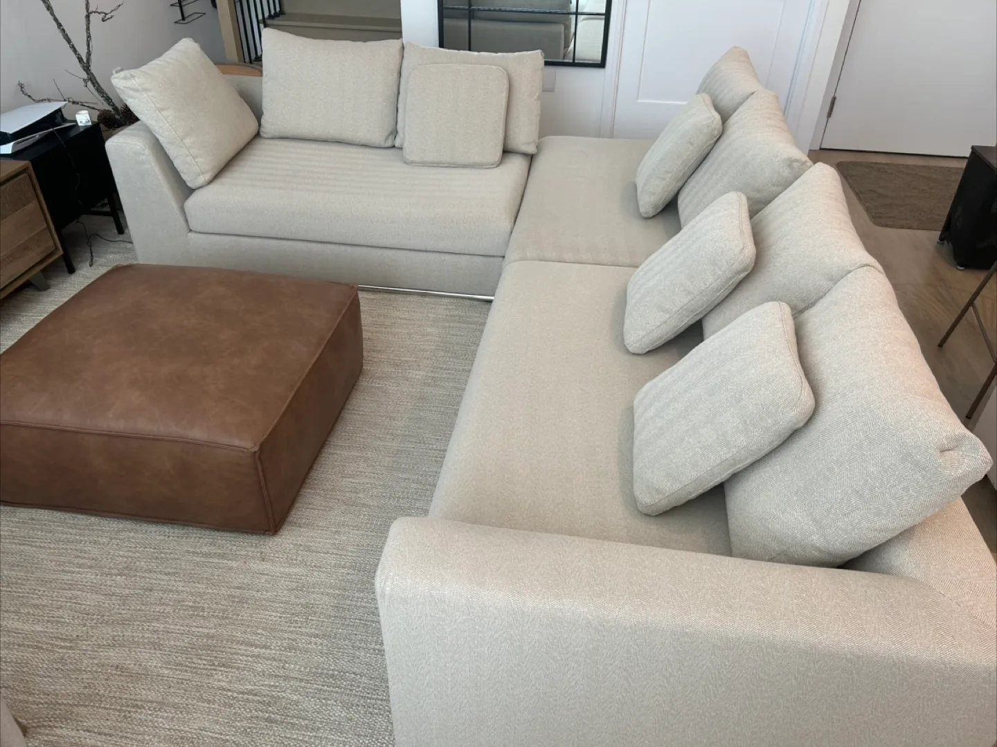 Structube Beige Sectional Sofa image indicator(2)