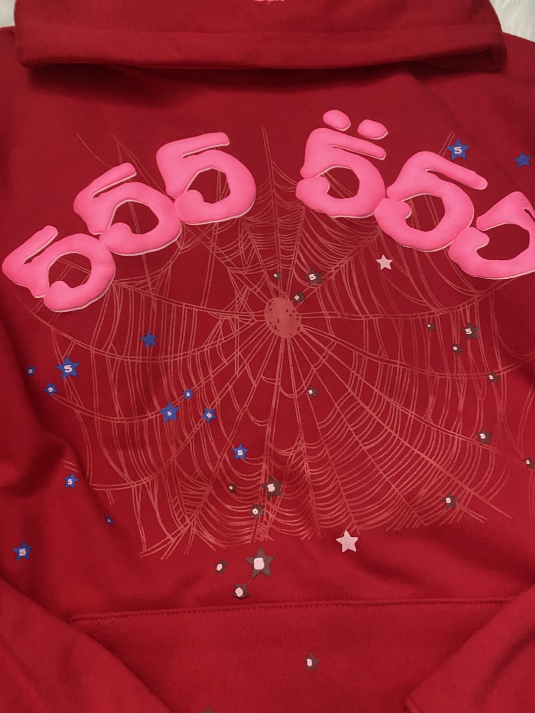 Sp5der Worldwide Red Angel Number 555 Hoodie - photo 2