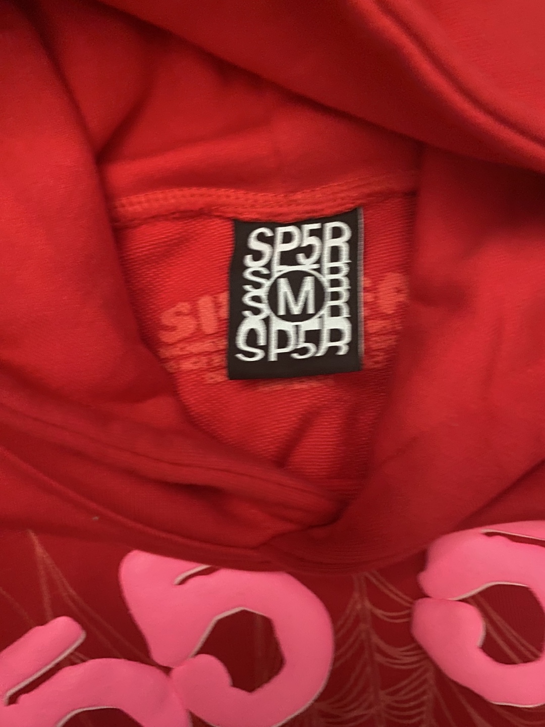 Sp5der Worldwide Red Angel Number 555 Hoodie - photo 4
