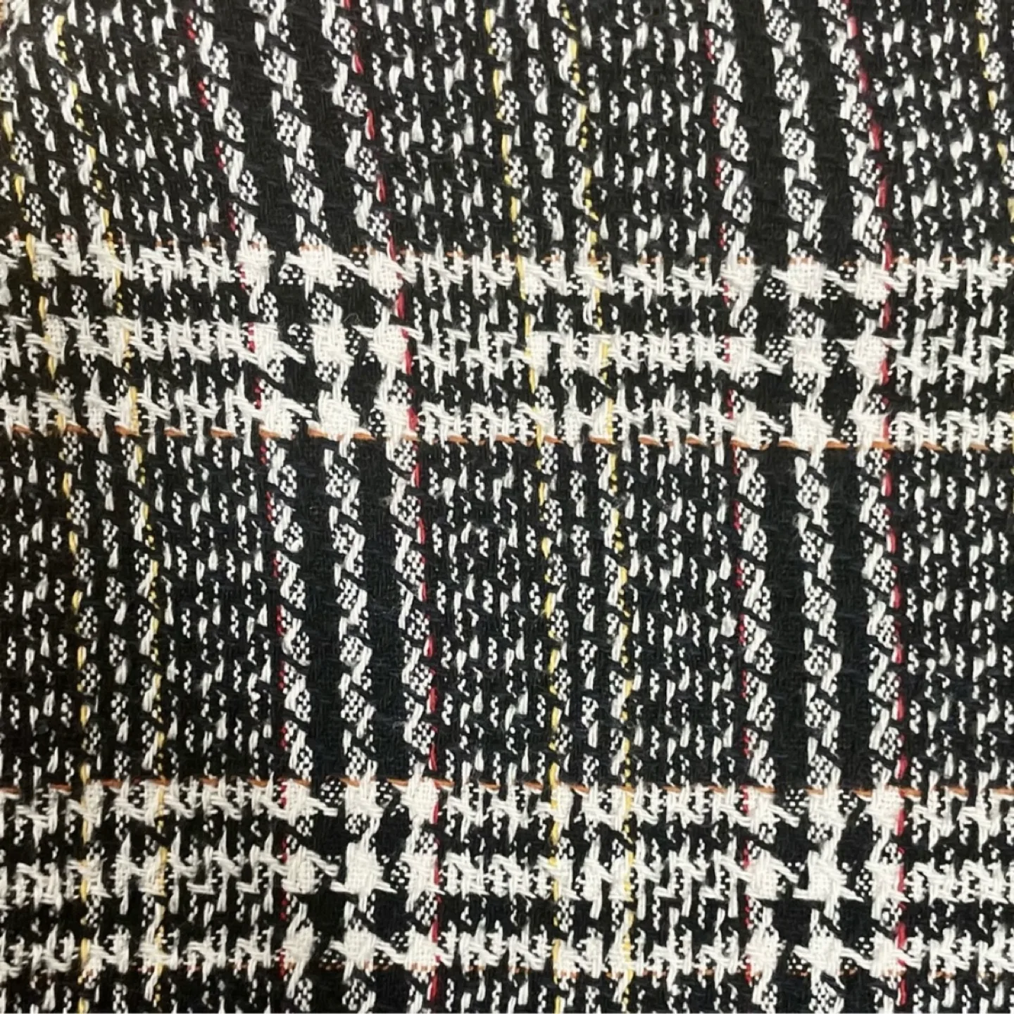 Zara Tweed Mini Skirt with Front Zipper image indicator(5)