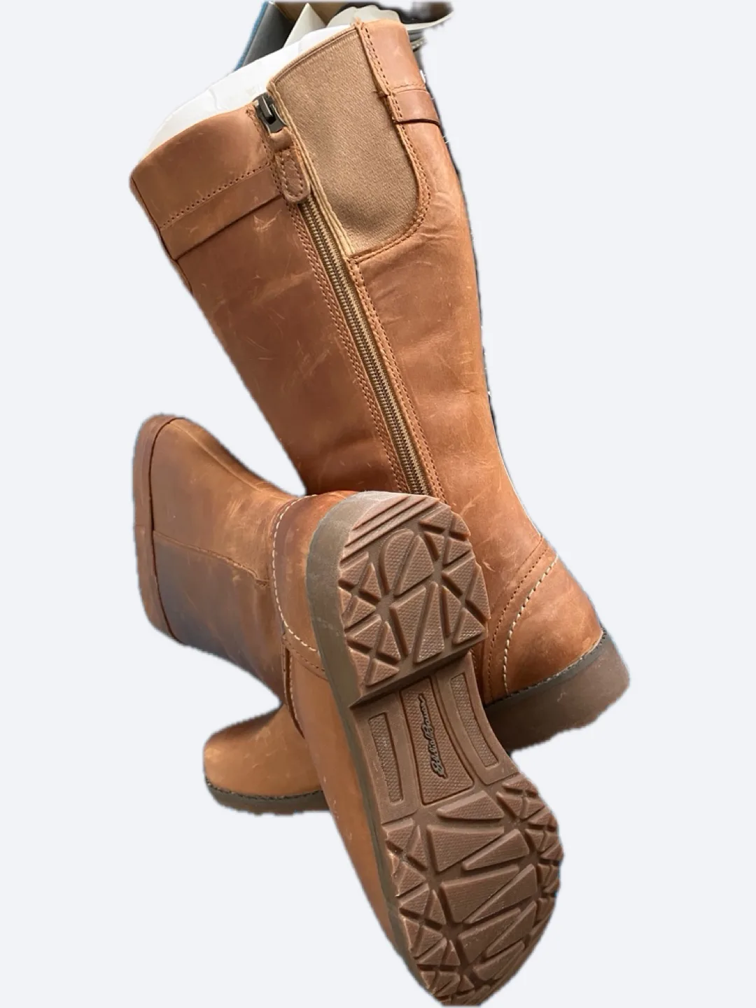 7.5 size Eddie Bauer Women's Brown Leather Boots - Size 7.5 thumbnail