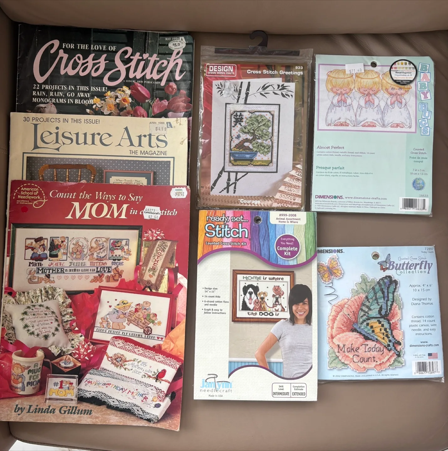 Bundle of Cross Stitch Kits and books thumbnail