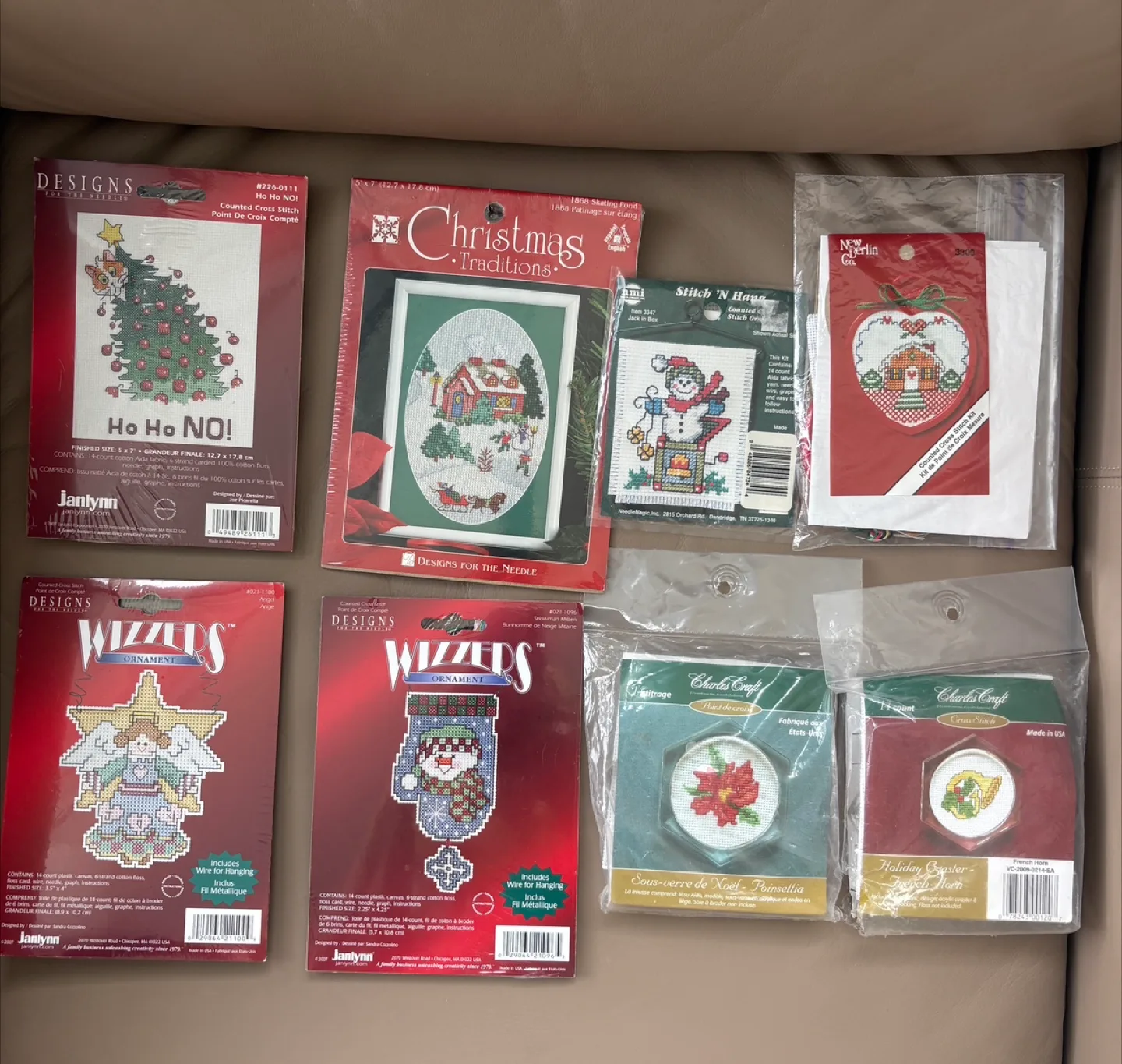 8 NEW Cross Stitch Kits - Christmas Theme thumbnail