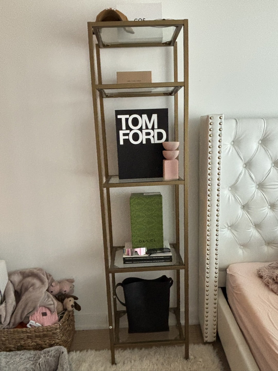 Gold “brass” Bookshelf - photo 2