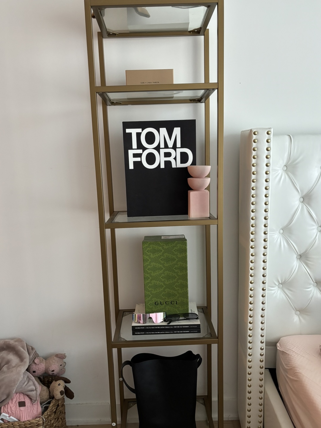Gold “brass” Bookshelf - photo 3