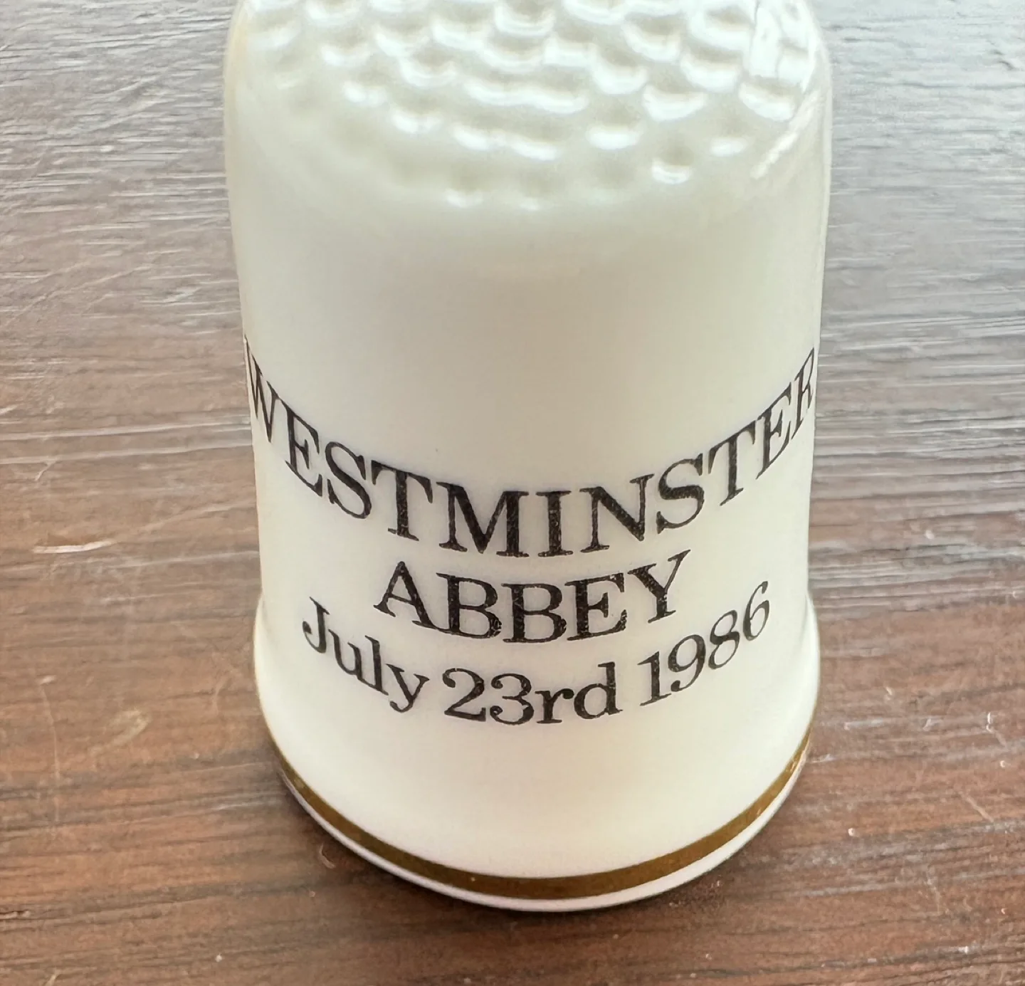 Royal Albert Bone China Thimble - Westminster Abbey thumbnail