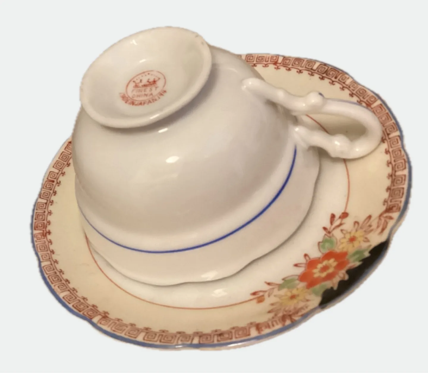 Vintage Finest China Japan Teacup & Saucer Set image indicator(2)