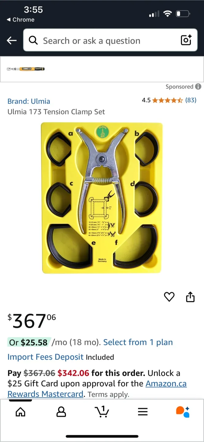 Ulmia 173 Tension Clamp Set image indicator(4)