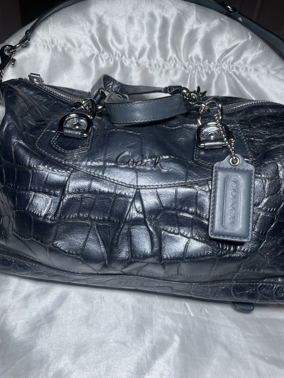 Coach Black Leather Satchel - photo 3