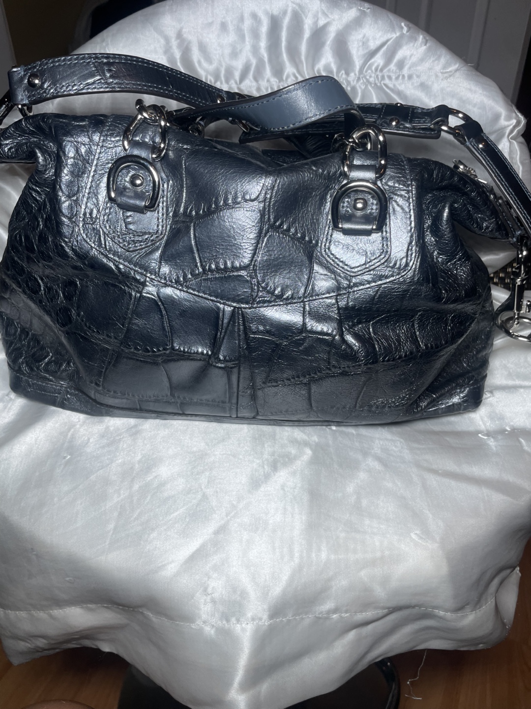 Coach Black Leather Satchel - photo 4