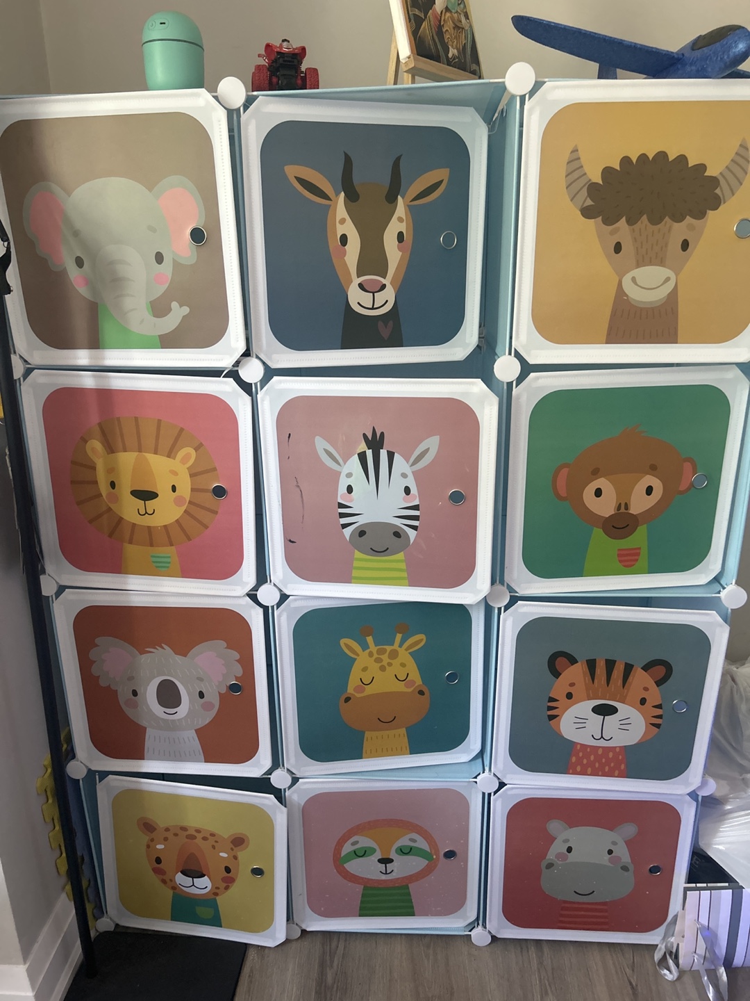 Kids' Animal Print Storage Cube Organizer
