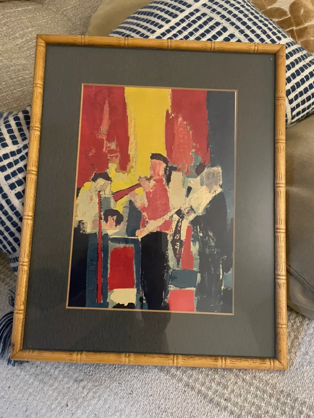 Antique Picture Bamboo frame thumbnail