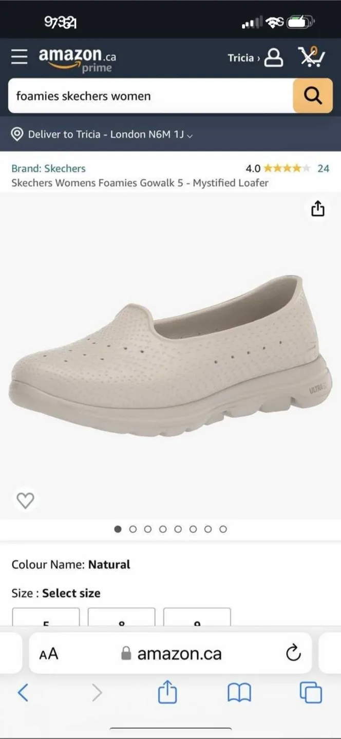 Skechers Foamies Go Walk 5 - Mystified Loafer, Size 8 thumbnail