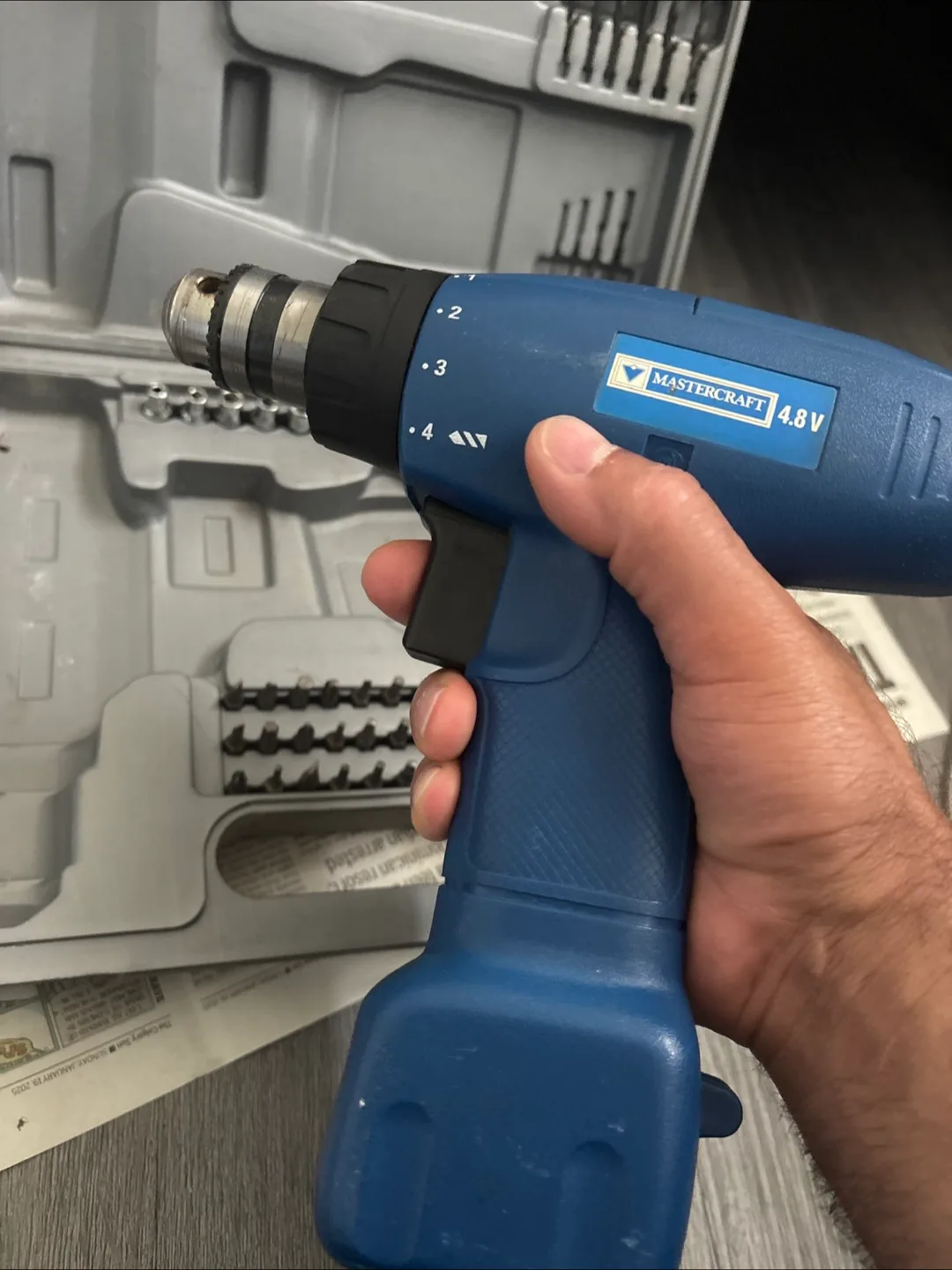 Mastercraft 4.8V Cordless Drill with Case image indicator(2)