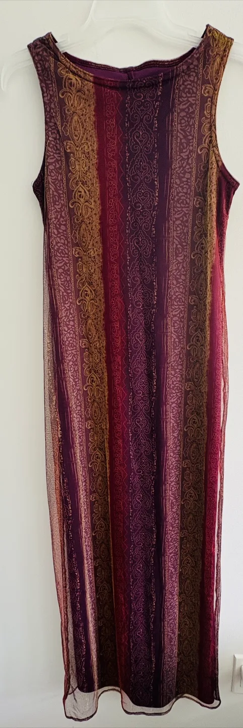 Beautiful Sheer Sleeveless Dress! Size S/M thumbnail
