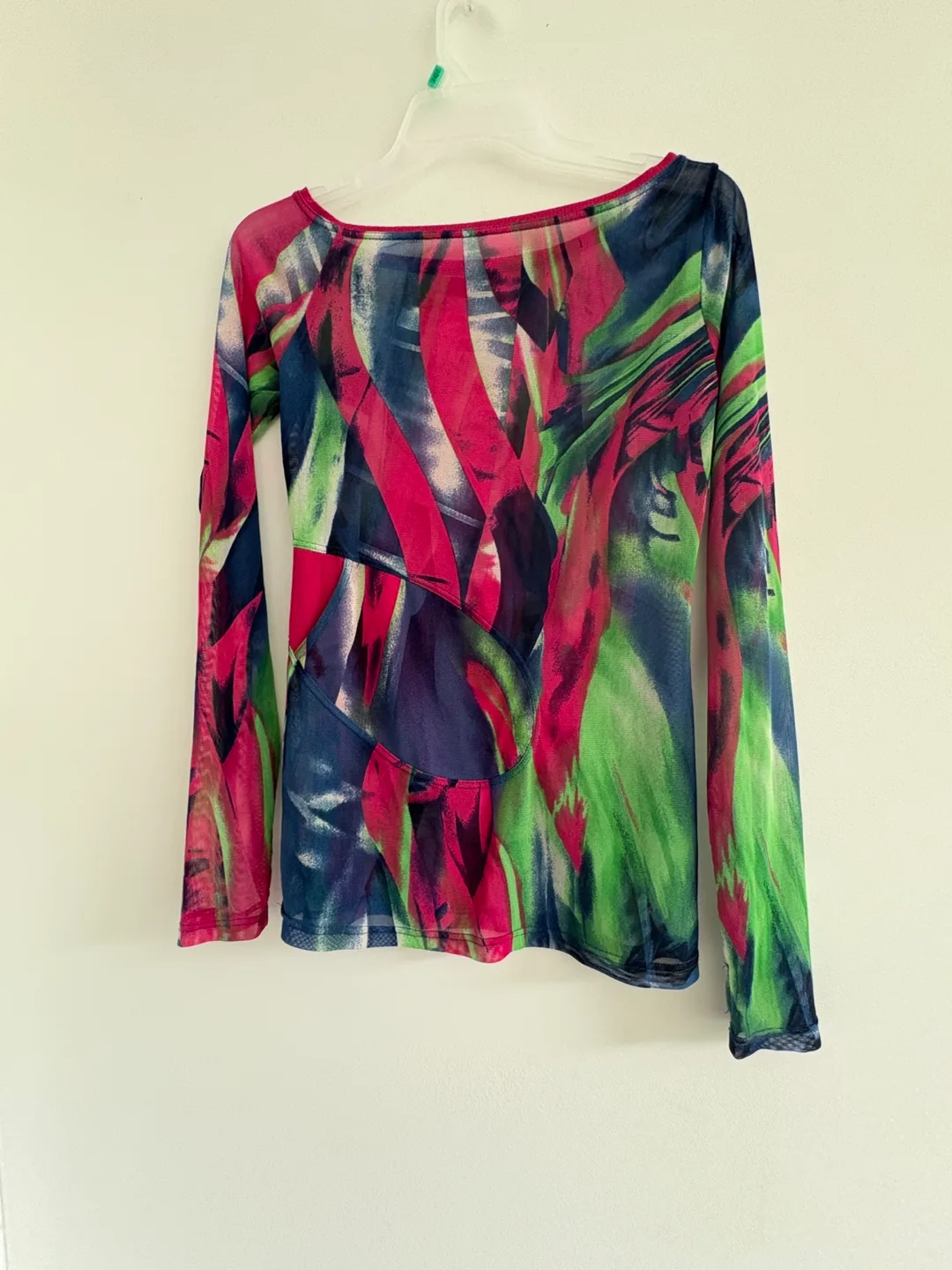 Patterned Long Sleeve Top thumbnail