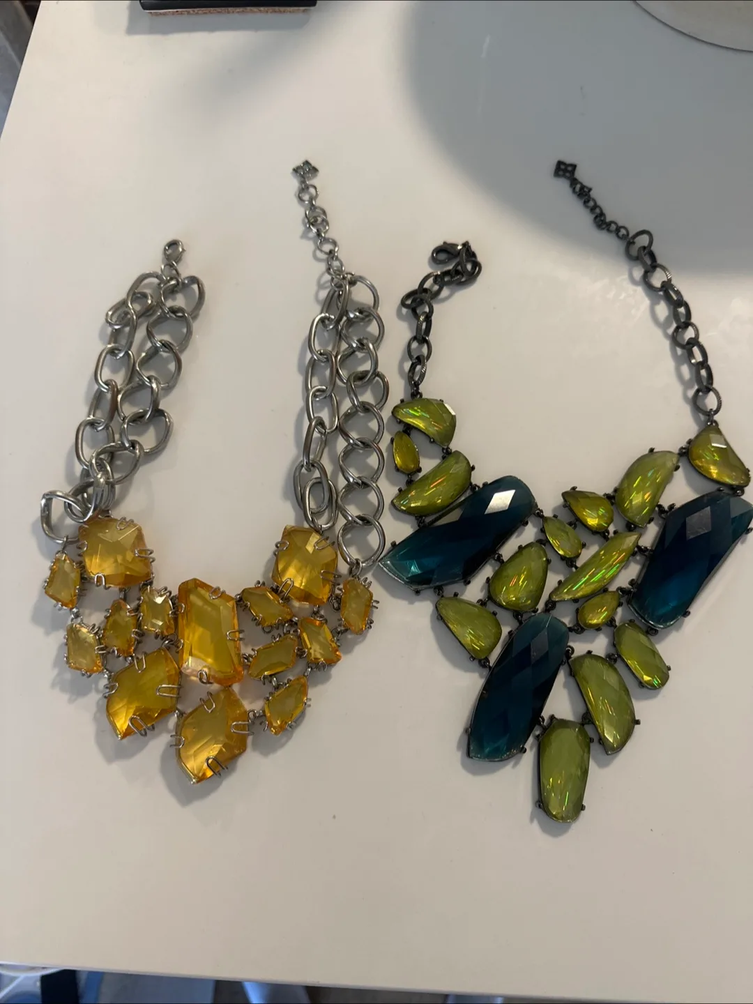 Two BCBG statement vintage necklace thumbnail