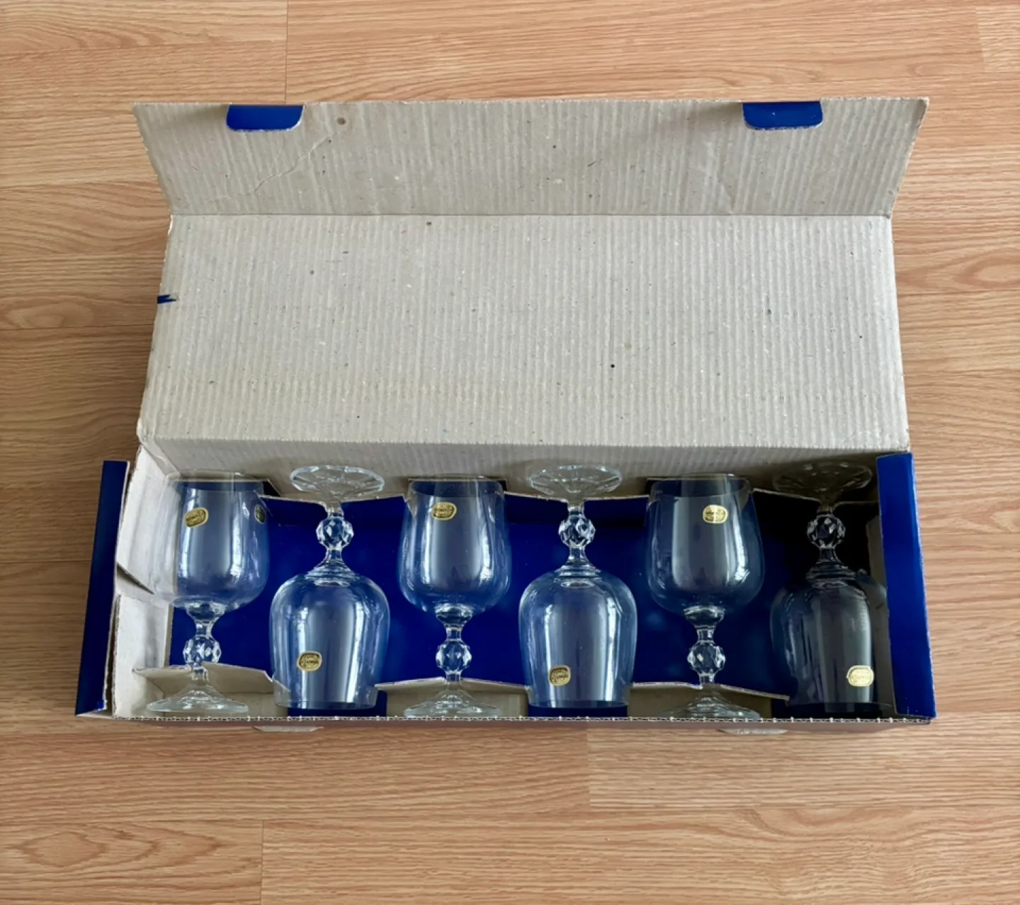 Claudia Crystal Goblet Glasses - Set of 6 thumbnail