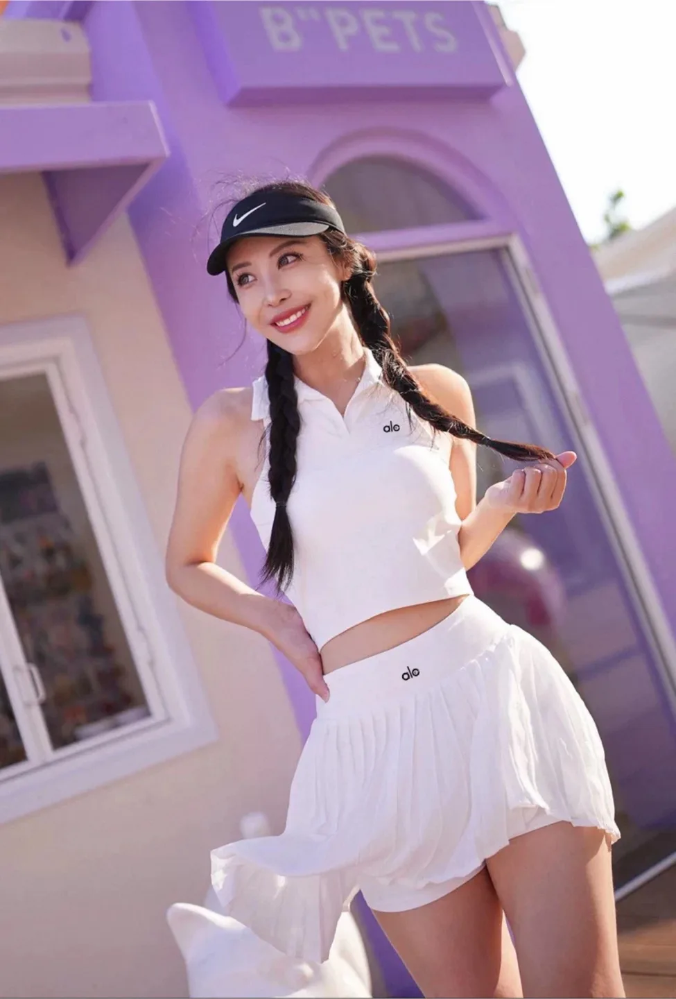 Alo White Tennis Skirt - S thumbnail