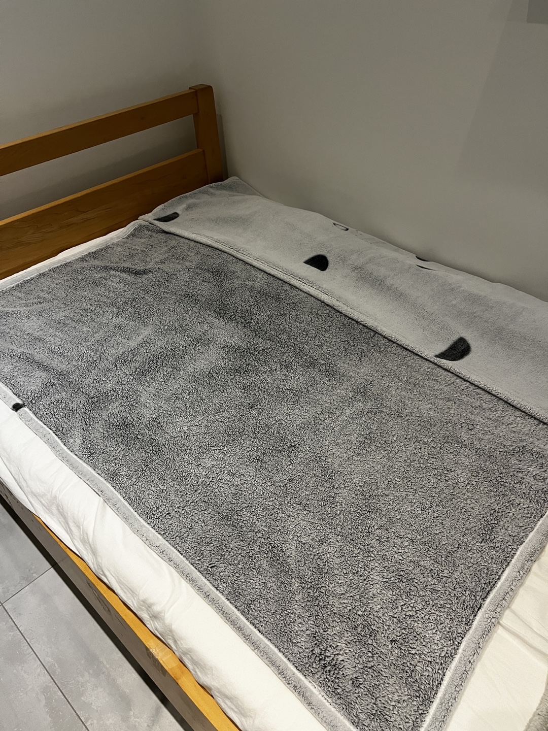 IKEA grey blanket / throw - photo 5