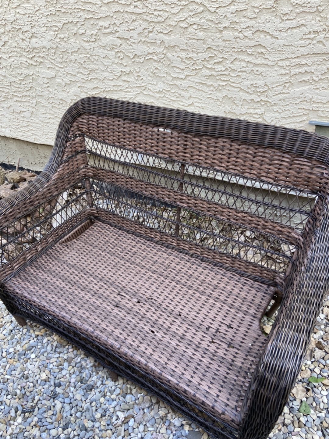 Wicker Loveseat with Cushions