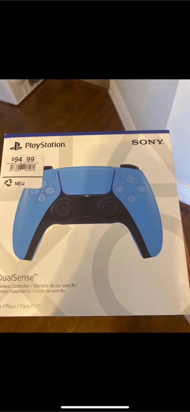 New Sony PlayStation DualSense Starlight Blue Controller thumbnail