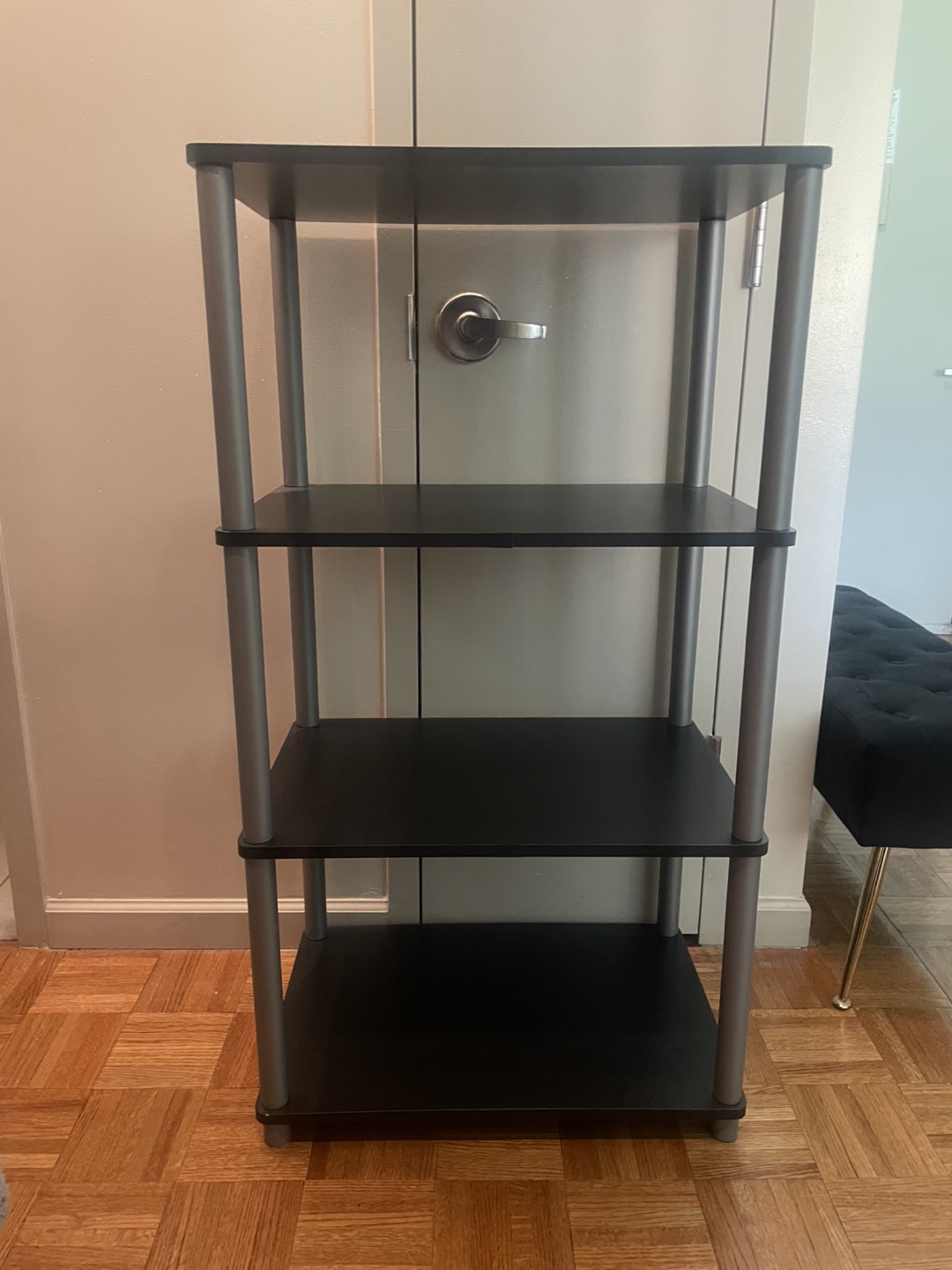Black 4-Tier Shelf - 44" x 23.5" x 15.5"
