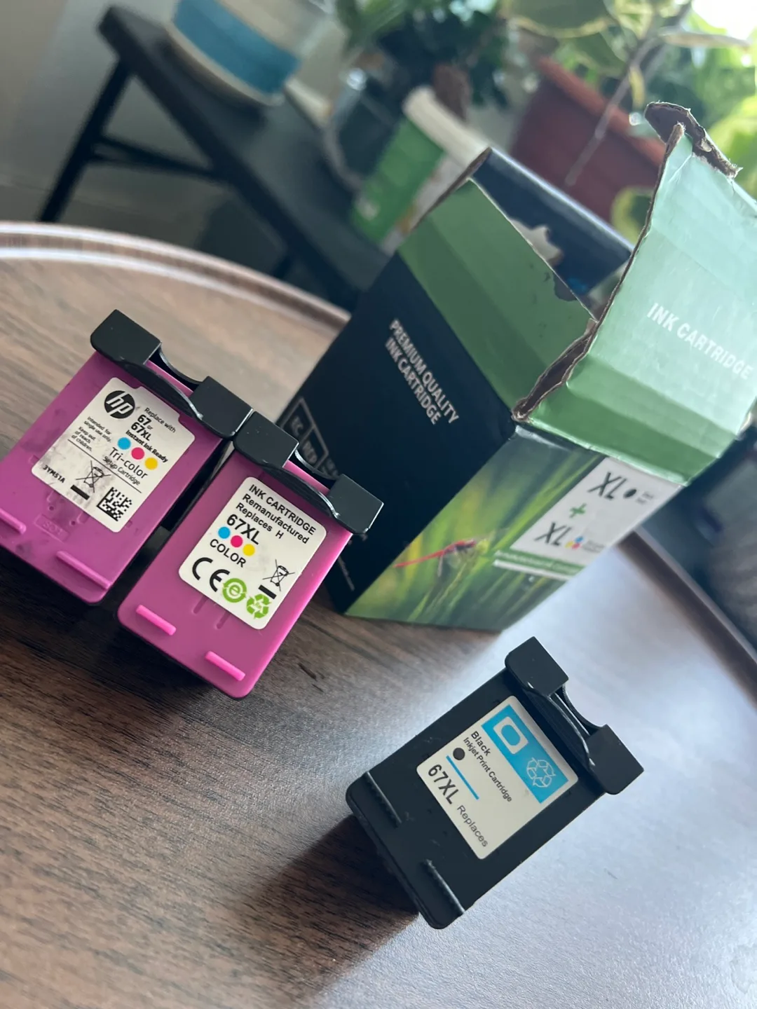 HP 67XL Ink Cartridges - Tri-Color & Black thumbnail