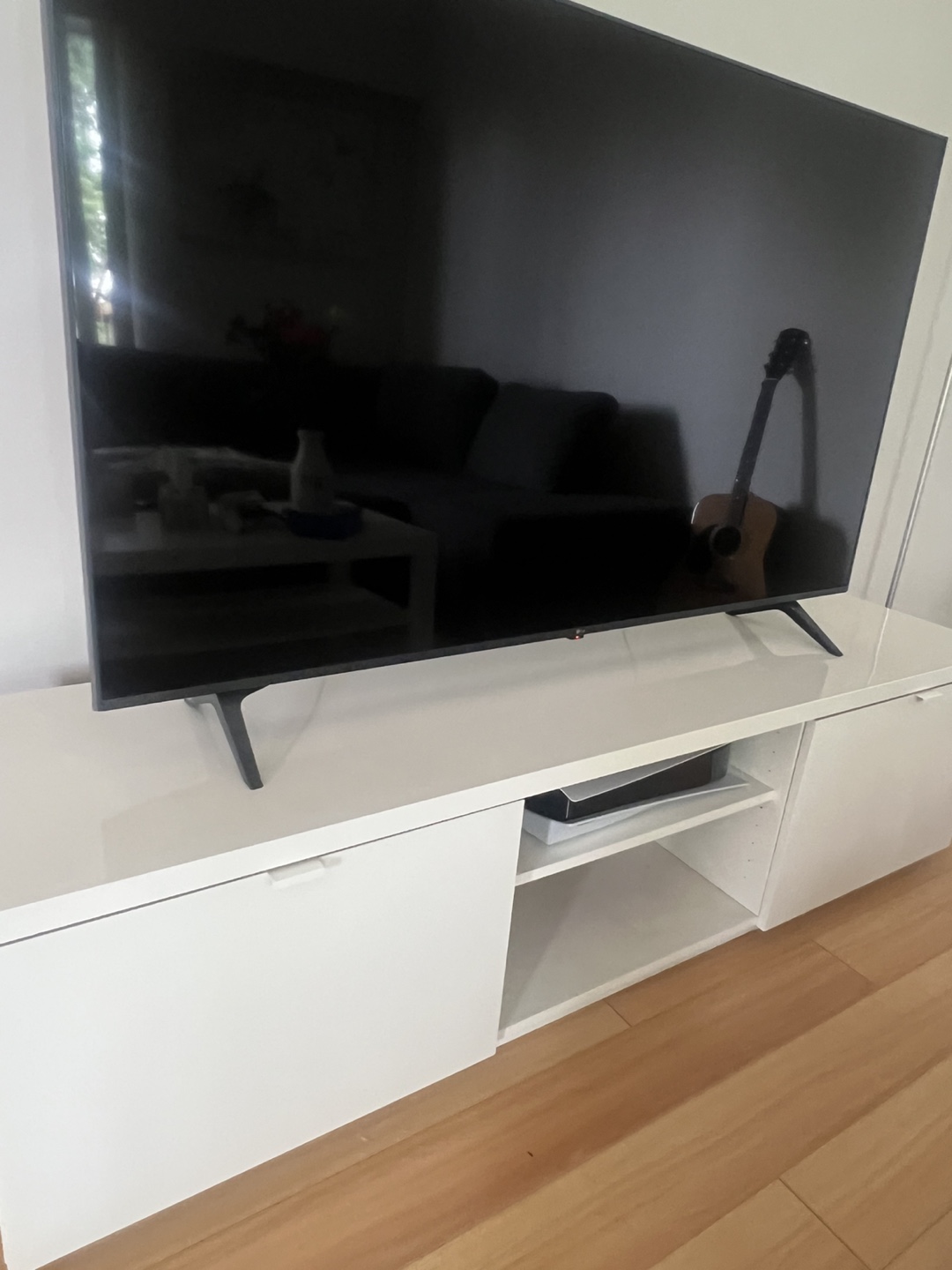 LG TV with IKEA TV stand