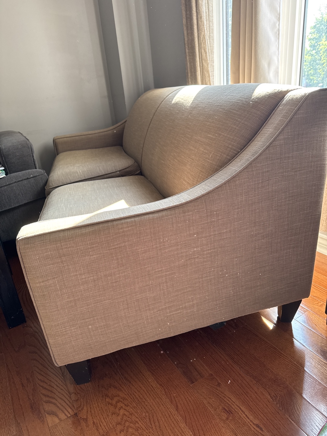 Beige Loveseat Sofa - photo 2